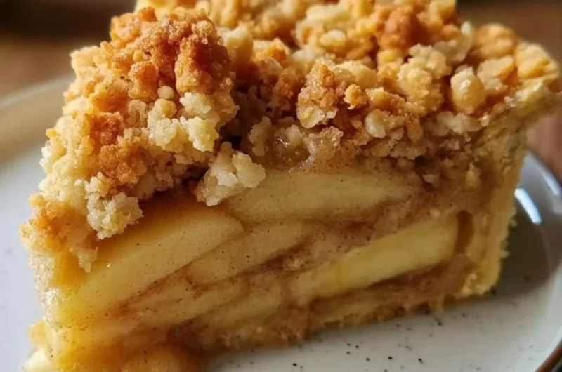Delicious homemade Dutch Apple Pie fresh out of the oven