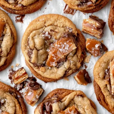 Delicious cozy crack cookies on a plate, ready to be enjoyed.