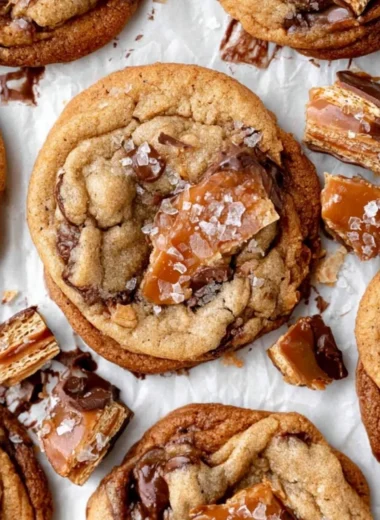 Delicious cozy crack cookies on a plate, ready to be enjoyed.