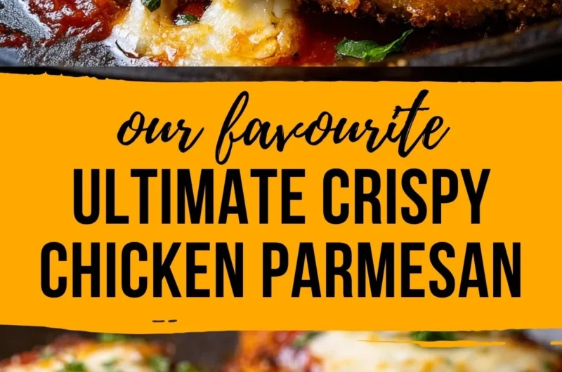 Cozy and crispy chicken parmesan served with marinara sauce and melted cheese
