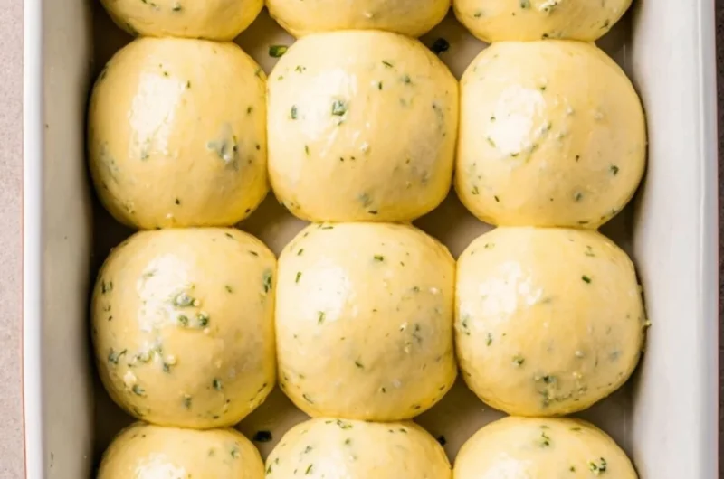 Warm and delicious garlic bread rolls fresh out of the oven