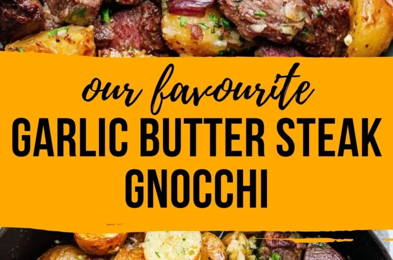 Cozy steak bites served with gnocchi in a comforting dish