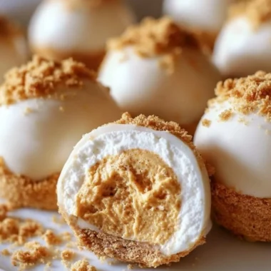 No-bake pumpkin cheesecake balls served on a festive plate