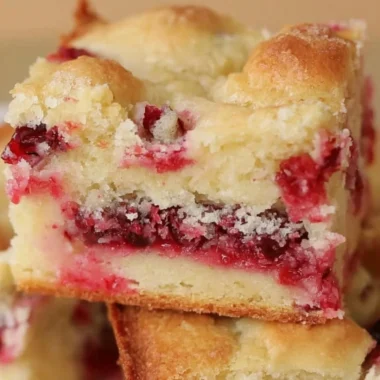 Delicious Cranberry Christmas Cake on a festive table