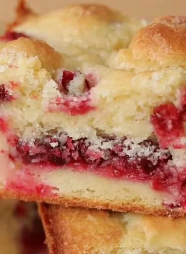 Delicious Cranberry Christmas Cake on a festive table