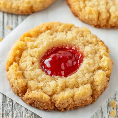 Delicious Raspberry Christmas Cookies with a crumbly texture and festive appeal